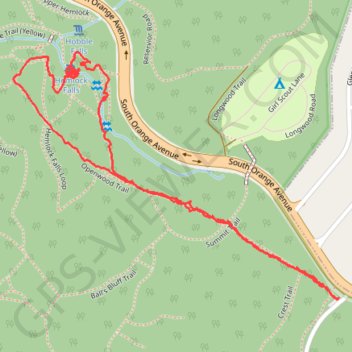 Trace GPS Hemlock Falls Loop, itinéraire, parcours