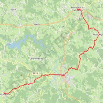 Trace GPS Chemin de Saint-Régis - Montfaucon-en-Velay - Saint-Jeures, itinéraire, parcours