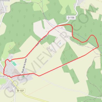 Trace GPS Circuit de l'ancienne abbaye du parc - Harcourt, itinéraire, parcours