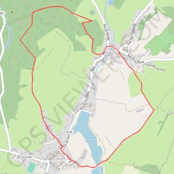 Trace GPS Sentier de la Mirabelle - Fallon, itinéraire, parcours