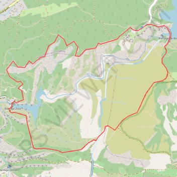Trace GPS Barrage Zola - Aix-en-Provence, itinéraire, parcours