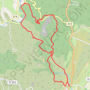 Trace GPS Le Ravin des Arcs, itinéraire, parcours