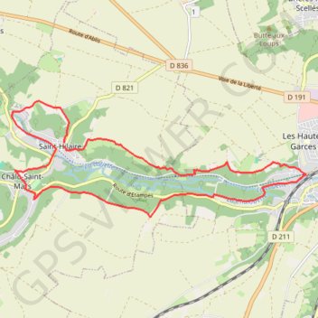Trace GPS Saint Hilaire, itinéraire, parcours