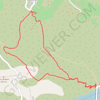 Trace GPS Du barrage de Vinça au Prieuré de Marcevols, itinéraire, parcours