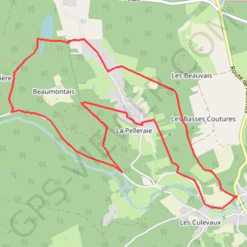 Trace GPS Beaumontais et vallon de la Doucinière, itinéraire, parcours