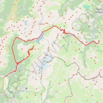 Trace GPS Cols autour des Grandes Rousses, itinéraire, parcours