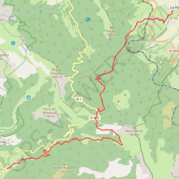 Trace GPS Sur les Pas des Huguenots - Les Nonières - Le Percy, itinéraire, parcours