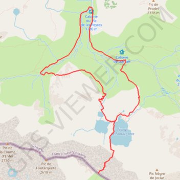 Trace GPS Les étangs de Fontargente, itinéraire, parcours