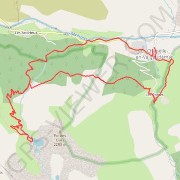 Trace GPS Valgaudemar - Lacs de Petarel, itinéraire, parcours