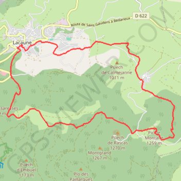 Trace GPS Randonnée "Roc du Montalet", itinéraire, parcours