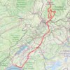 Trace GPS Lausanne - Freiburg D1, itinéraire, parcours