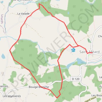 Trace GPS Circuit du Puy de Grammont - Saint-Méard, itinéraire, parcours