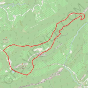 Trace GPS Le tour de la grande montagne, Gigondas, itinéraire, parcours