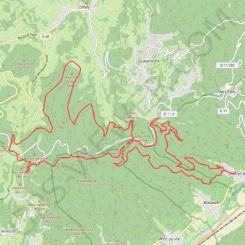 Trace GPS Circuit des Hirondelles - Zimmerbach, itinéraire, parcours