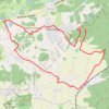 Trace GPS Autour de Huismes par les Fontaines d'Auzon, itinéraire, parcours