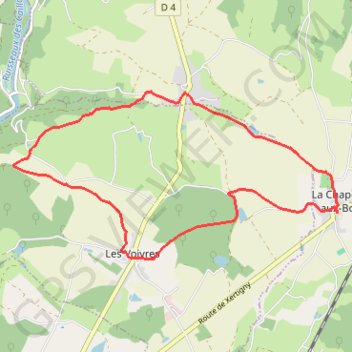 Trace GPS Chemins du Cœur des Vosges - Le Grand Bois, itinéraire, parcours