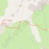 Trace GPS Le Roc Rouge depuis le Col de la Madeleine, itinéraire, parcours
