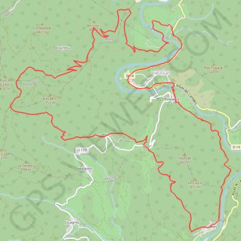 Trace GPS Naudech, itinéraire, parcours