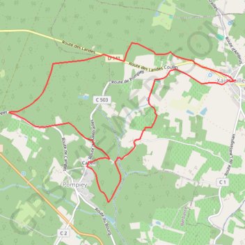 Trace GPS De Xaintrailles à Pompiey, lectures de paysage - Pays d'Albret, itinéraire, parcours