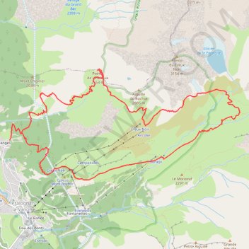 Trace GPS Col Leschaud, itinéraire, parcours