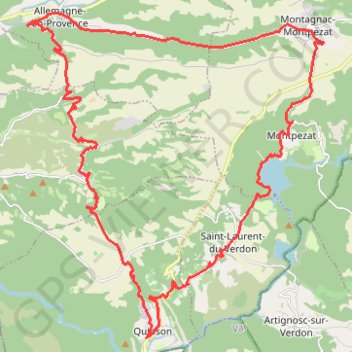 Trace GPS Basses Gorges, itinéraire, parcours