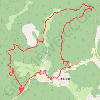 Trace GPS Glandage (Drôme), itinéraire, parcours