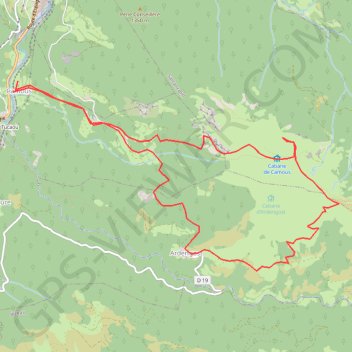 Trace GPS De Camous au Mont Arrouy, itinéraire, parcours