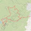 Trace GPS Croix de Garlaban depuis Lascours, itinéraire, parcours