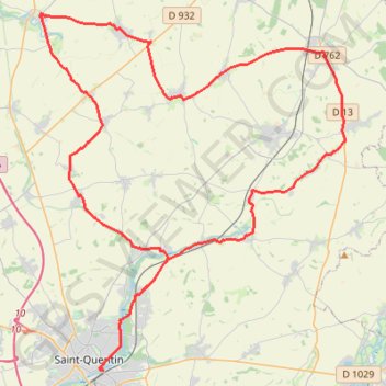 Trace GPS Le Vermandois, itinéraire, parcours