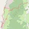 Trace GPS Rochers de la Peyrouse par les pas de Serre Brion et Etoupe (Vercors), itinéraire, parcours