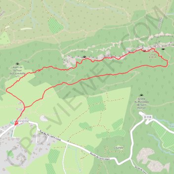 Trace GPS Pic Saint Loup - Crêtes Ouest, itinéraire, parcours