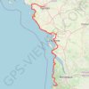 Trace GPS Nantes (44000-44300), Loire-Atlantique, Pays de la Loire, France - Arcachon (33120), Gironde, Nouvelle-Aquitaine, France, itinéraire, parcours