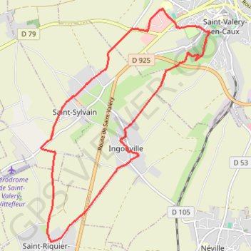 Trace GPS Bois de Saint-Valery-en-Caux, itinéraire, parcours