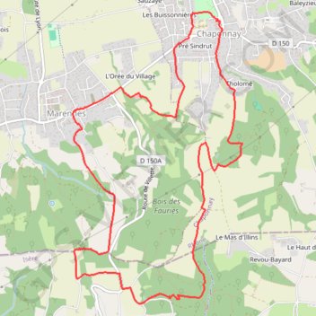 Trace GPS Chaponnay (69), itinéraire, parcours