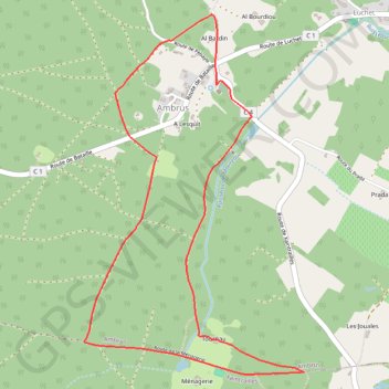 Trace GPS Découverte de la forêt - Ambrus, itinéraire, parcours