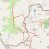 Trace GPS Pics de Caraussans, de Cabayrou, d'Arcalís, de les Fonts depuis les orris du Carla, itinéraire, parcours