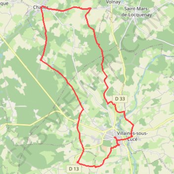 Trace GPS ITINÉRAIRE-27km-IBP67-hiking, itinéraire, parcours