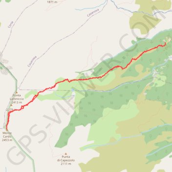 Trace GPS Monte Cardo, itinéraire, parcours