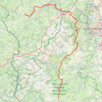 Trace GPS GR4 De Condat-en-Combraille à Egliseneuve-d'Entraigues (Puy-de-Dôme), itinéraire, parcours