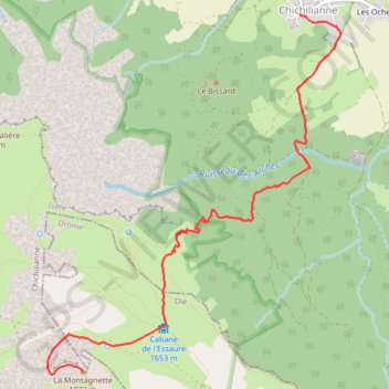 Trace GPS Sommet de la Montagnette (1972m) par le Pas de lâEssaure valverco, itinéraire, parcours