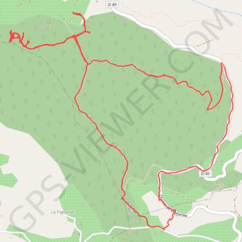 Trace GPS Le Figuereit - Château de la Sigue, itinéraire, parcours