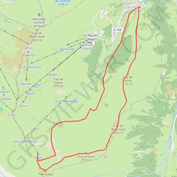 Trace GPS Cap des Hittes, itinéraire, parcours