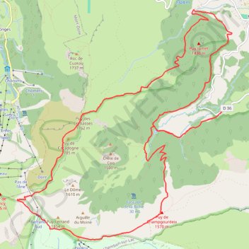 Trace GPS La vallée de Chaudefour, itinéraire, parcours