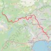 Trace GPS canal de la Siagne, itinéraire, parcours