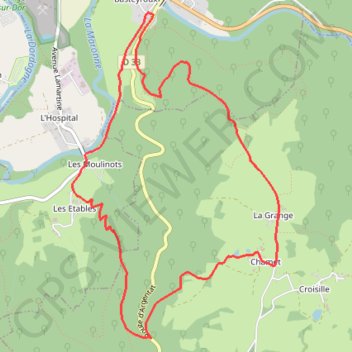 Trace GPS Les Moulinots - Argentat, itinéraire, parcours