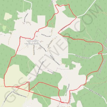 Trace GPS Circuit des Bories, itinéraire, parcours