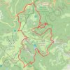 Trace GPS Sentier des Roches, de la Bloye, des Névés, itinéraire, parcours