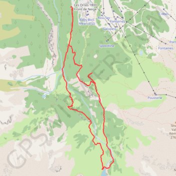 Trace GPS RSPG Lac de sainte Marguerite, itinéraire, parcours