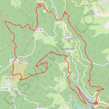 Trace GPS Boucle autour de la Faille de La Tâche - Renaison (les barrages), itinéraire, parcours