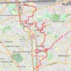 Trace GPS Pantin - Montreuil, itinéraire, parcours